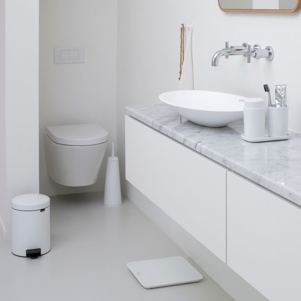 Toilet Brush and Holder, ReNew - White at Brabantia GH