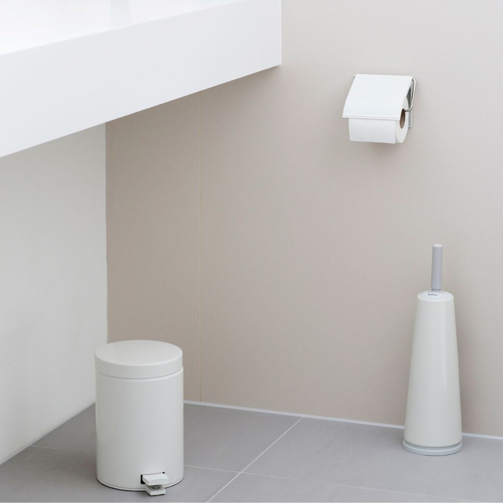Toilet Brush and Holder, ReNew - White at Brabantia GH