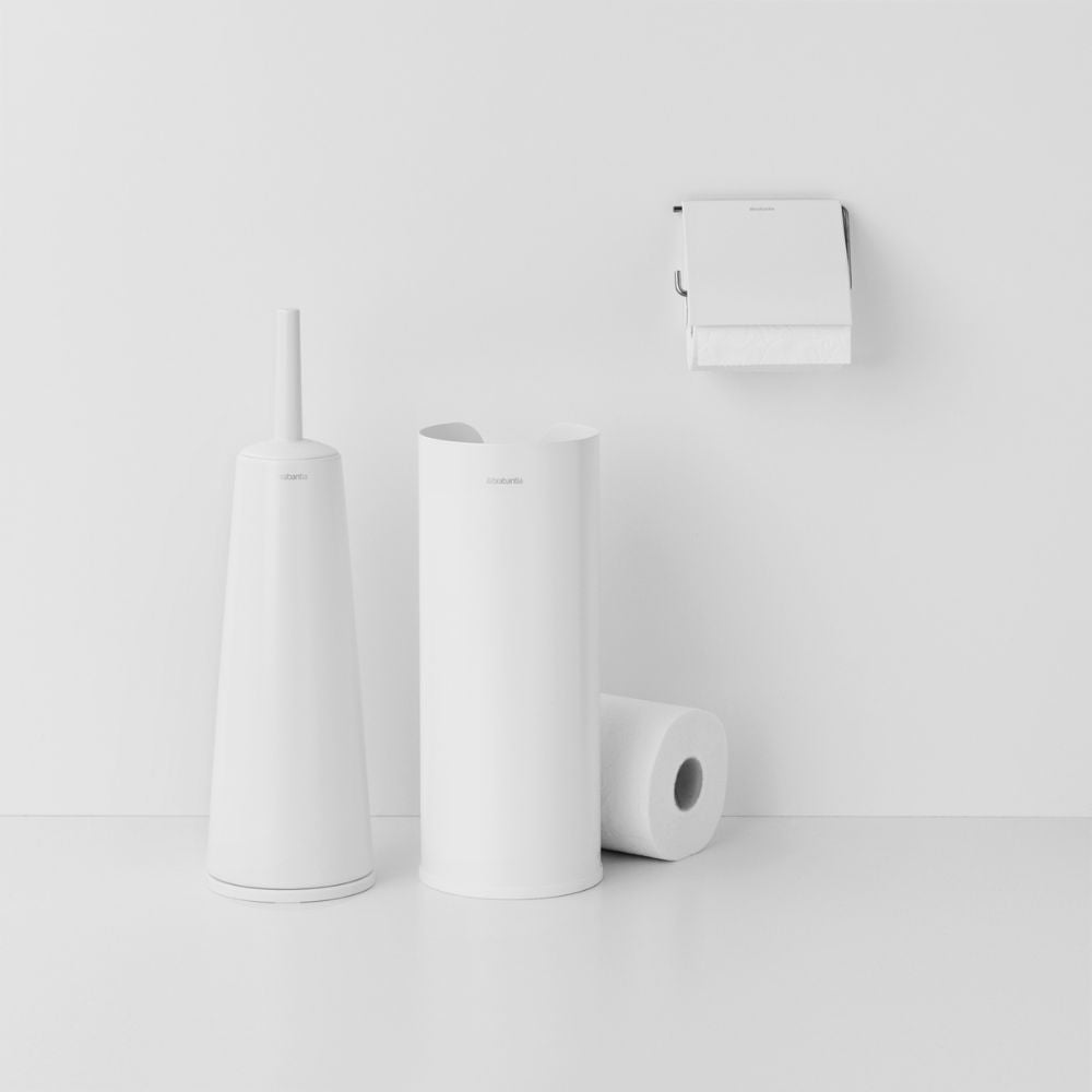 Toilet Brush and Holder, ReNew - White at Brabantia GH