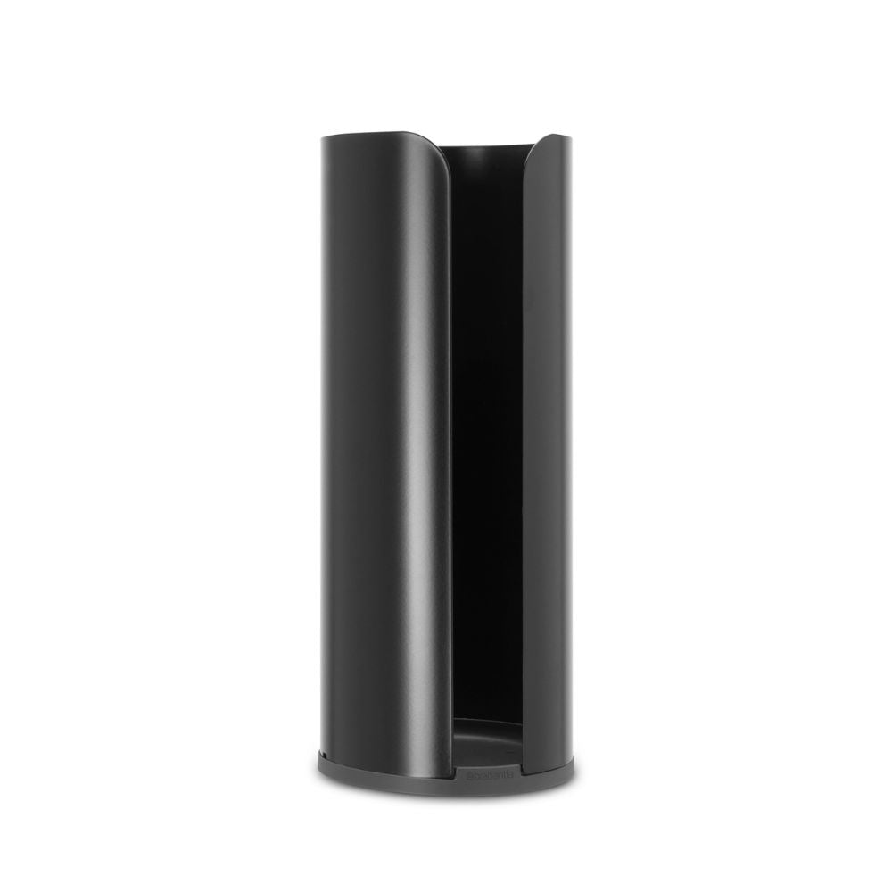 Toilet Roll Dispenser, ReNew, for 3 spare rolls - Matt Black at Brabantia GH