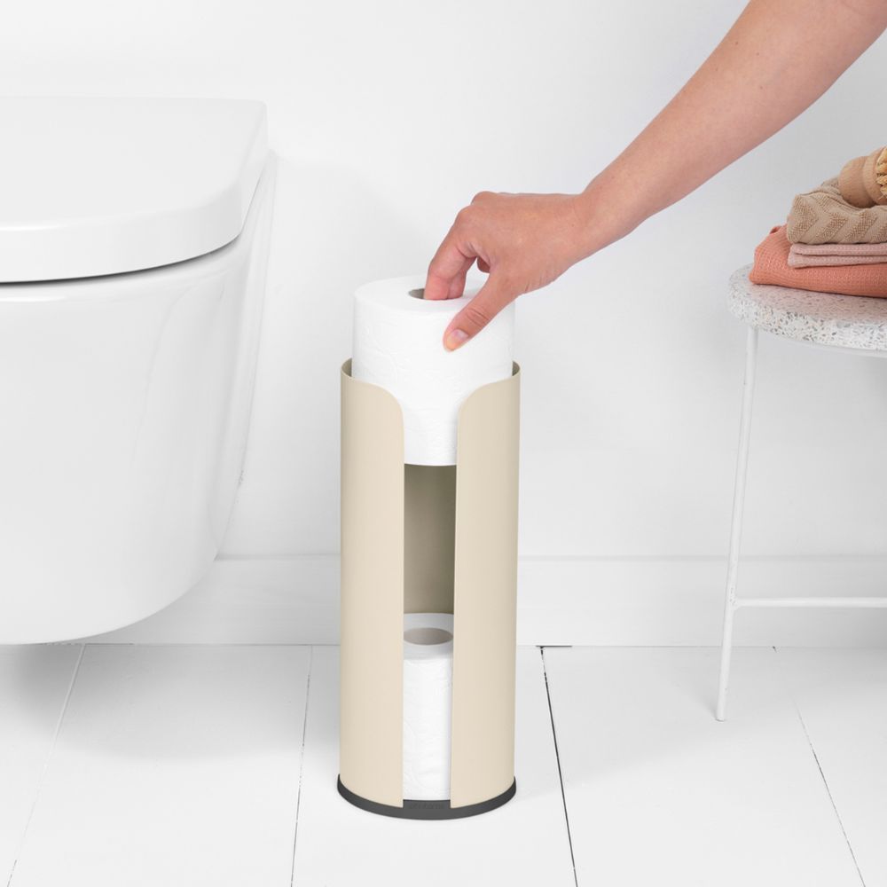 Toilet Roll Dispenser, ReNew, for 3 spare rolls - Soft Beige at Brabantia GH