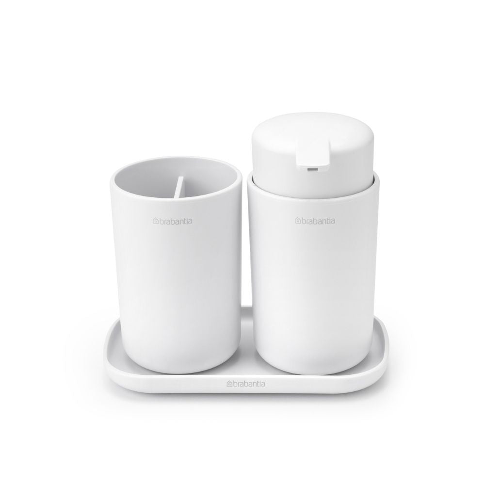 Bathroom Accessory Set, ReNew, Set of 3 - White at Brabantia GH 