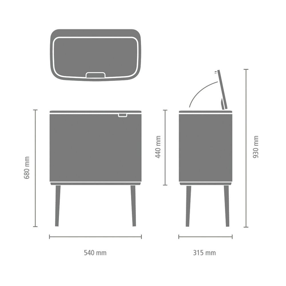 Bo Touch Bin, 36L at Brabantia GH