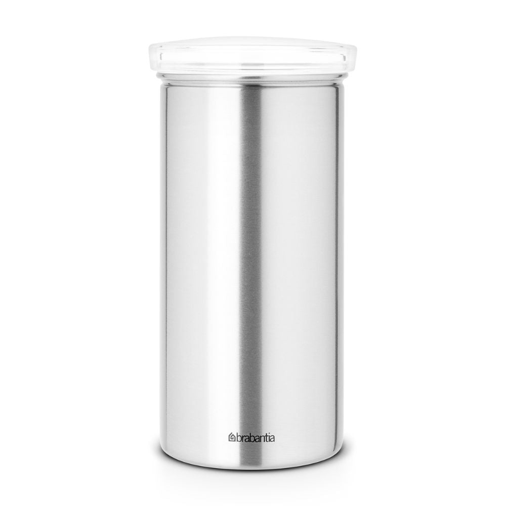 Coffee Pad Canister, 18-pcs Capacity - Matt Steel Fingerprint Proof at Brabantia GH