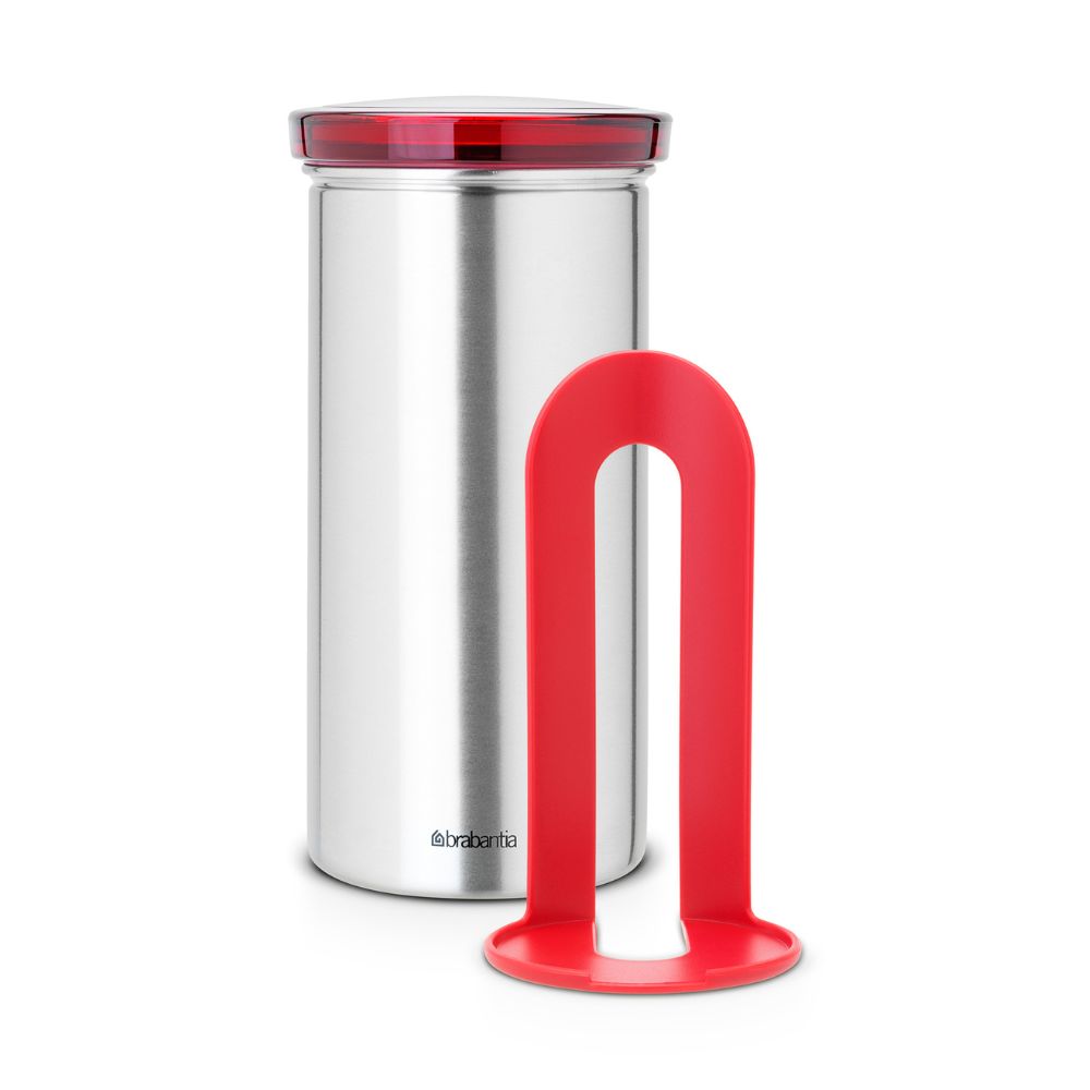 Coffee Pad Canister, 18-pcs Capacity - Matt Steel Fingerprint Proof at Brabantia GH