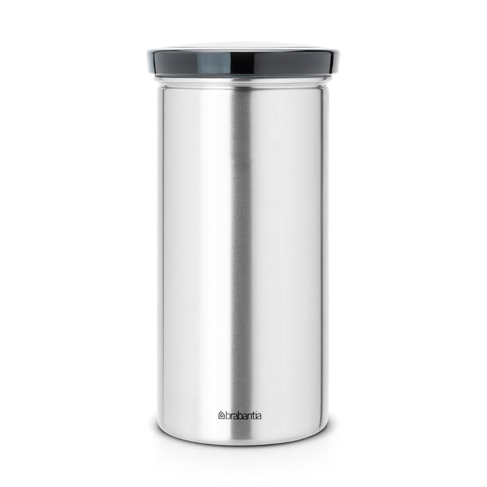 Coffee Pad Canister, 18-pcs Capacity - Matt Steel Fingerprint Proof at Brabantia GH