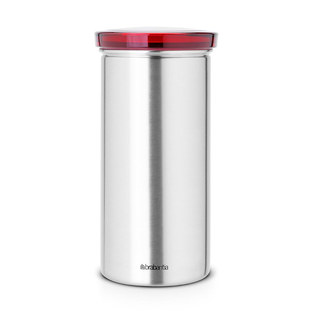Coffee Pad Canister, 18-pcs Capacity - Matt Steel Fingerprint Proof at Brabantia GH