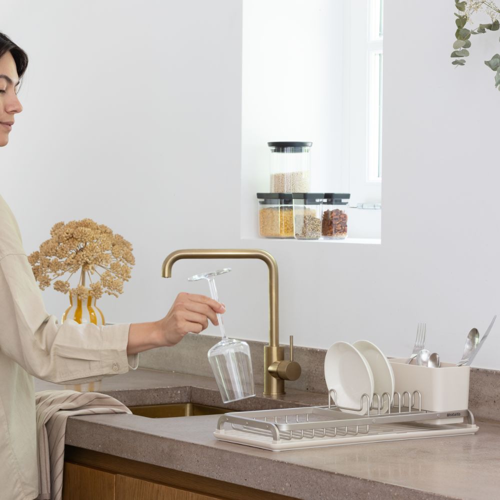 Compact Dish Drying Rack, SinkSide - Soft Beige at Brabantia GH