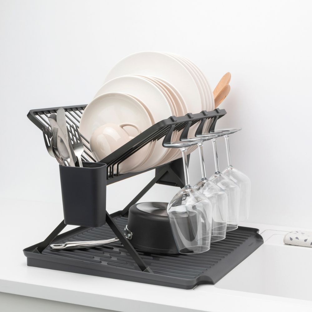 Foldable Dish Drying Rack, SinkSide, Large - Dark Grey at Brabantia GH