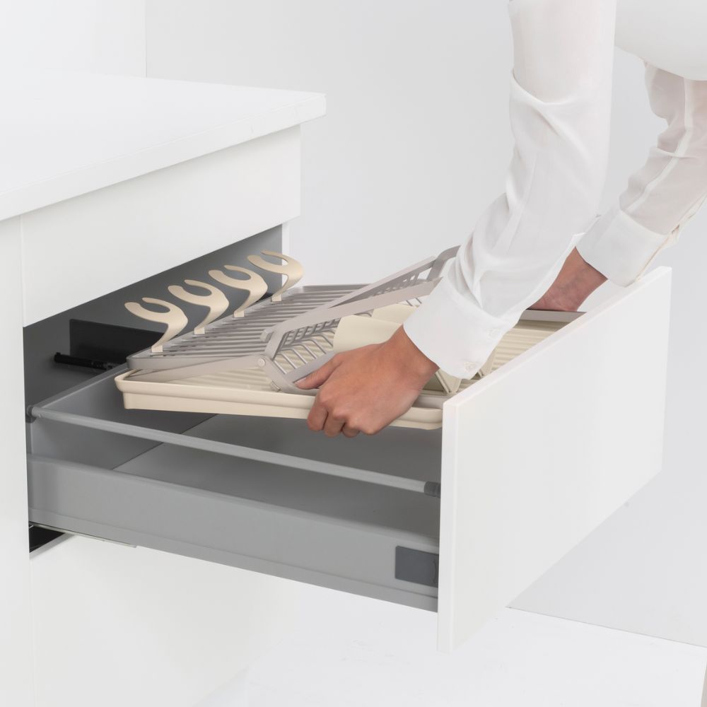 Foldable Dish Drying Rack, SinkSide, Large - Soft Beige at Brabantia GH