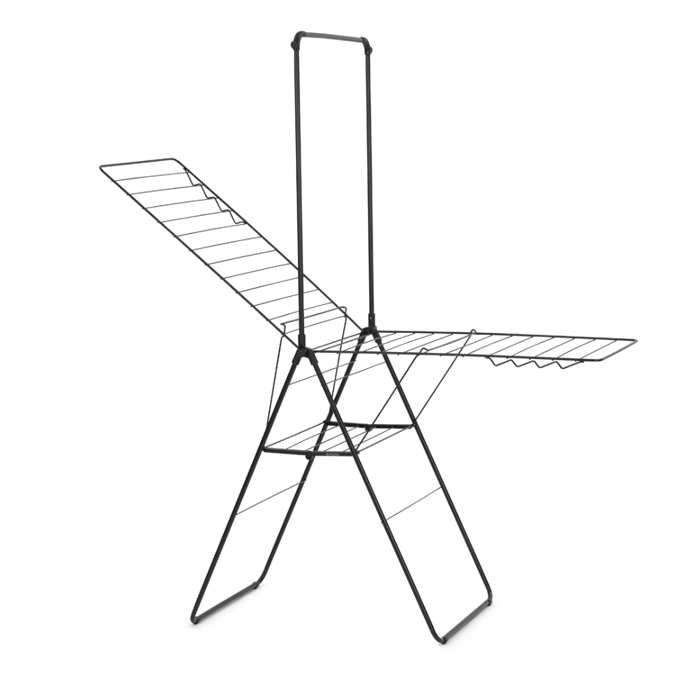HangOn Drying Rack, 25 metres with rod - Matt Black at Brabantia GH 