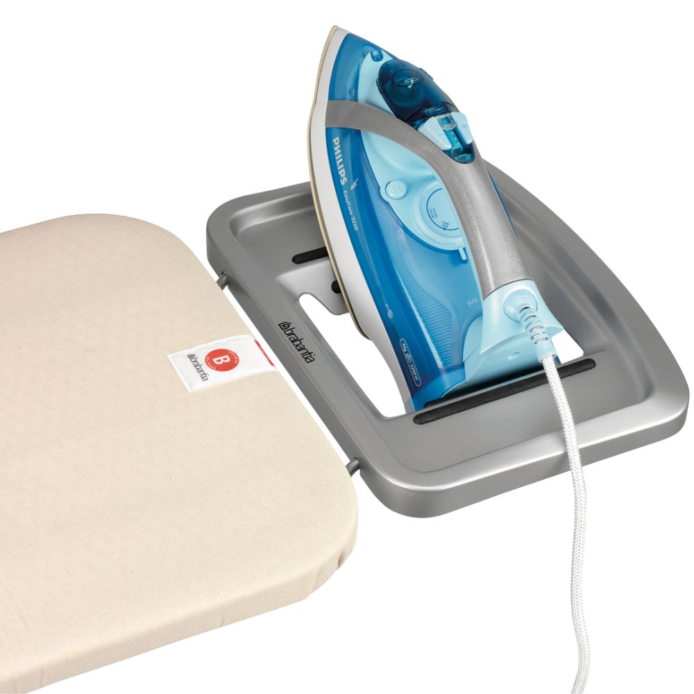 Ironing Board B, 124x38 cm, Solid Steam Iron Rest - Denim Grey at Brabantia GH