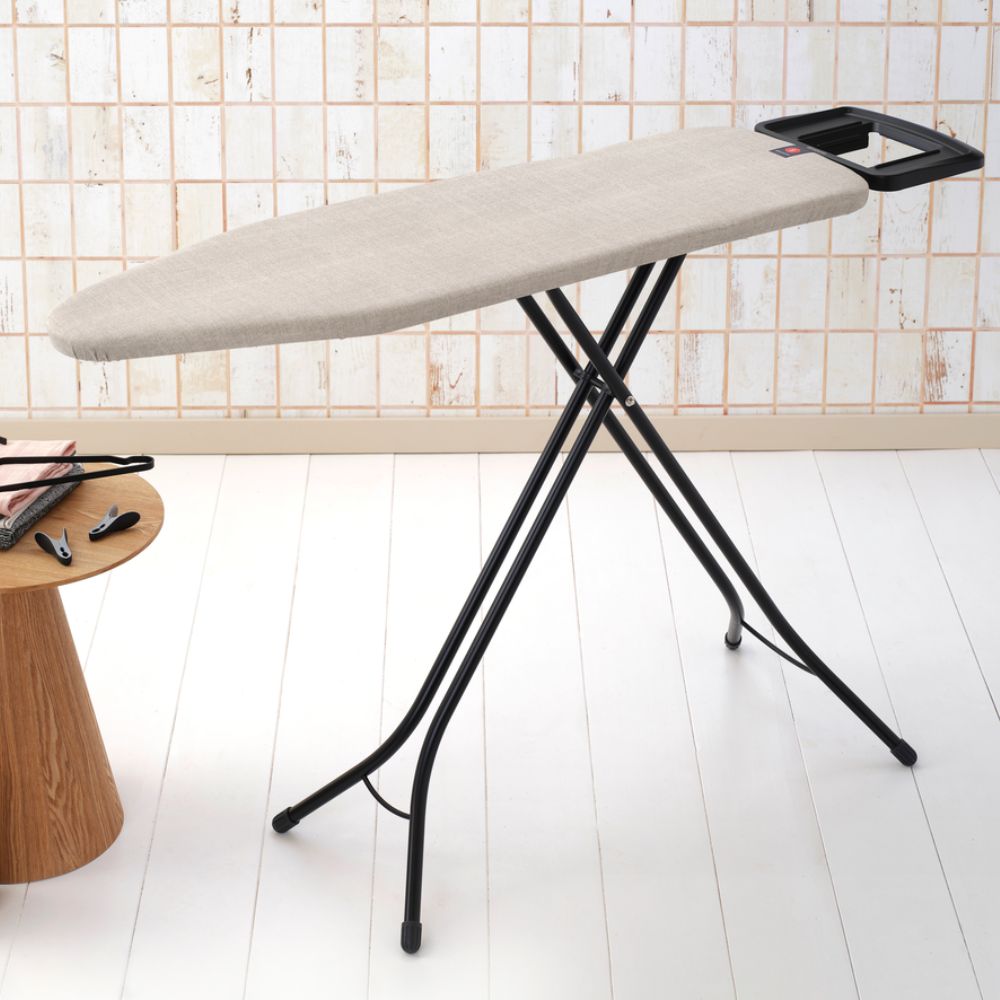 Ironing Board B, 124x38 cm, Solid Steam Iron Rest - Denim Grey at Brabantia GH