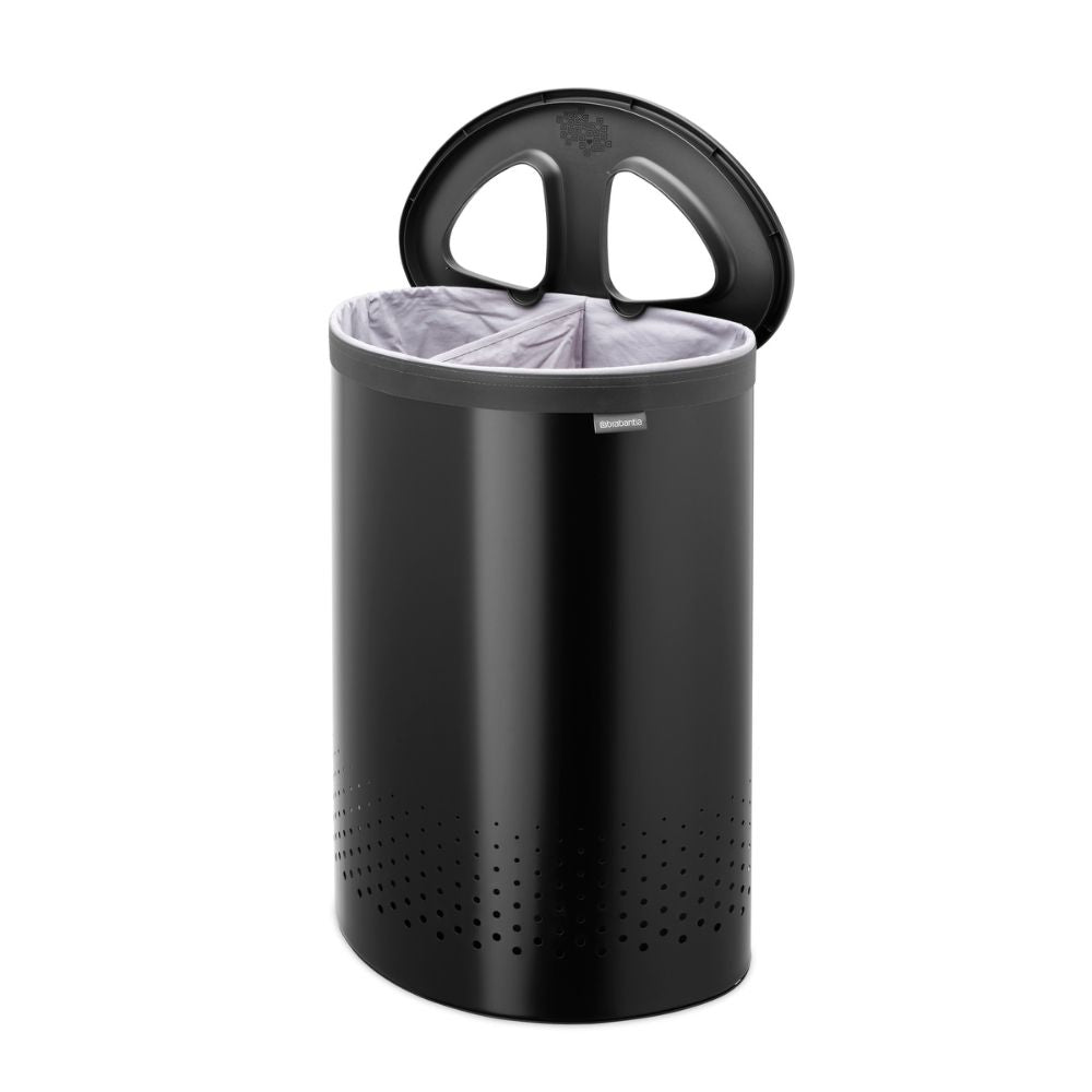 Laundry Bin, 55 litre, Selector - Matt Black at Brabantia GH