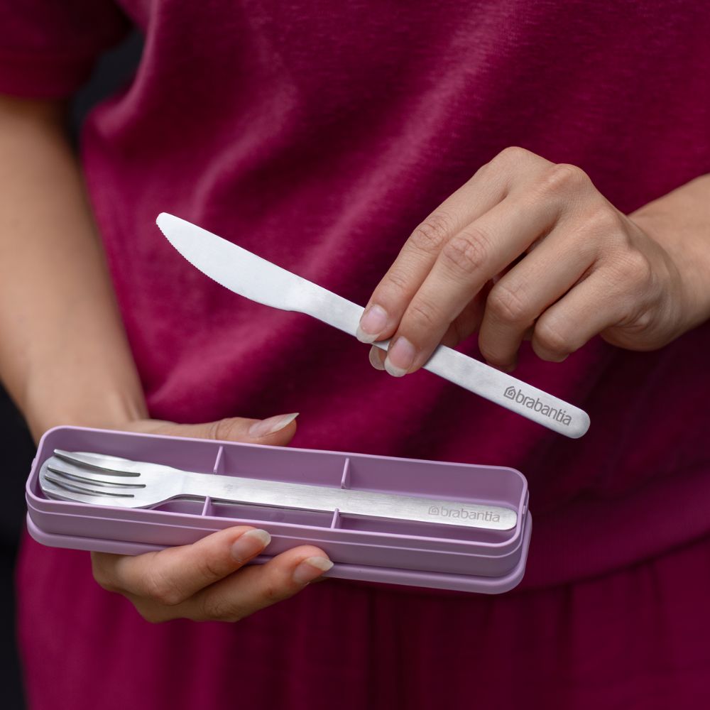 Make & Take Cutlery Set, 3 pieces - Lilac Pink at Brabantia GH