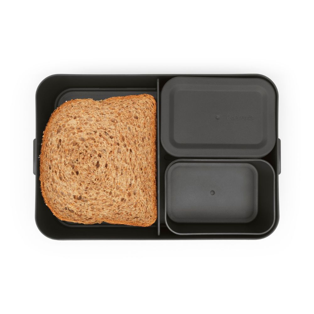 Make & Take Lunch Box Bento, Large, Plastic - Dark Grey at Brabantia GH