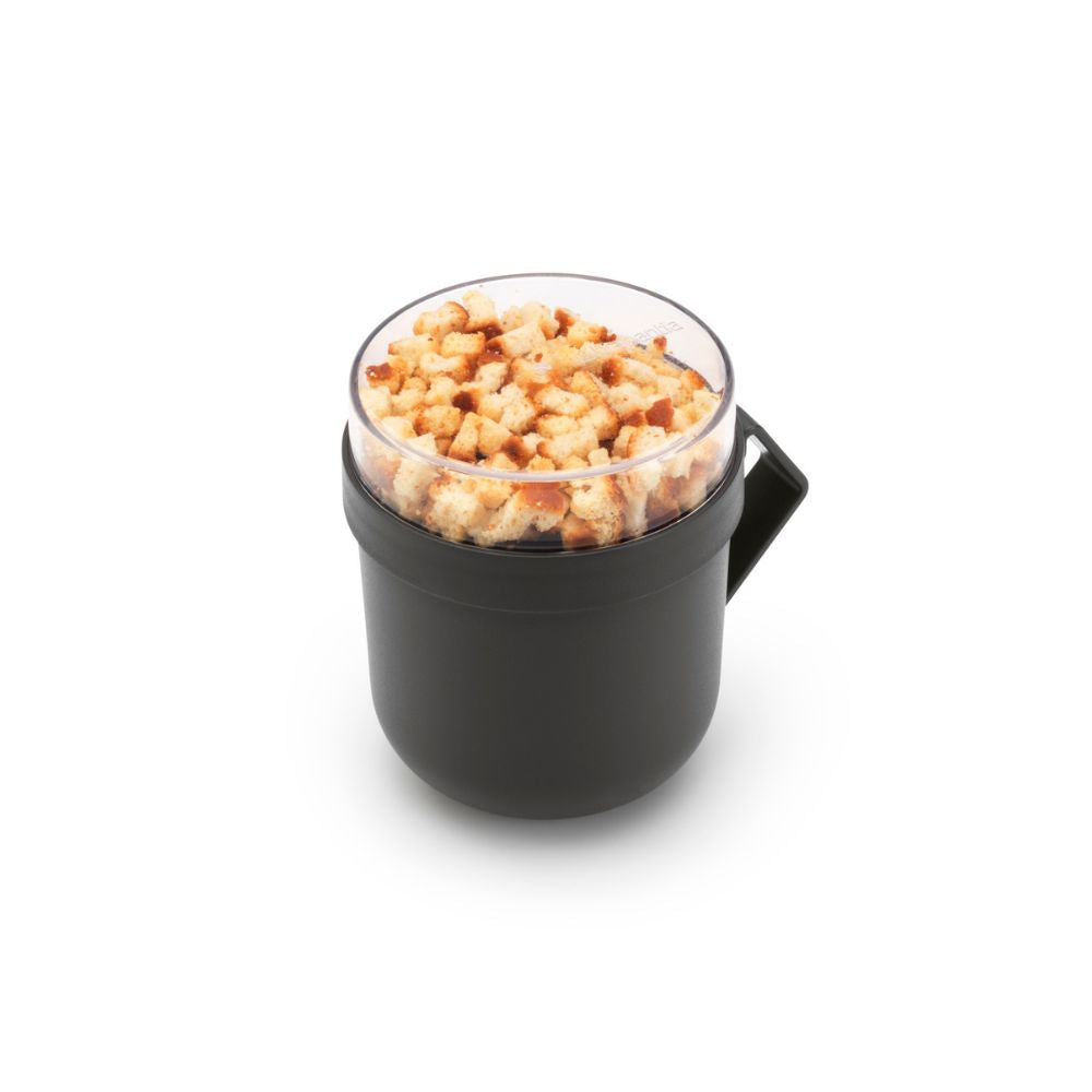 Make & Take Soup Mug, 0.6L, Plastic - Dark Grey at Brabantia GH