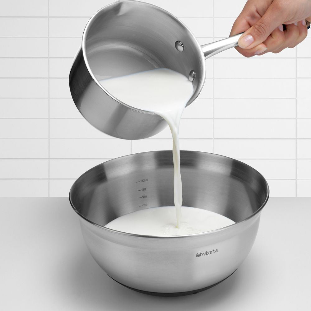 Mixing Bowl, 1.6 litre - Matt Steel / Black at Brabantia GH