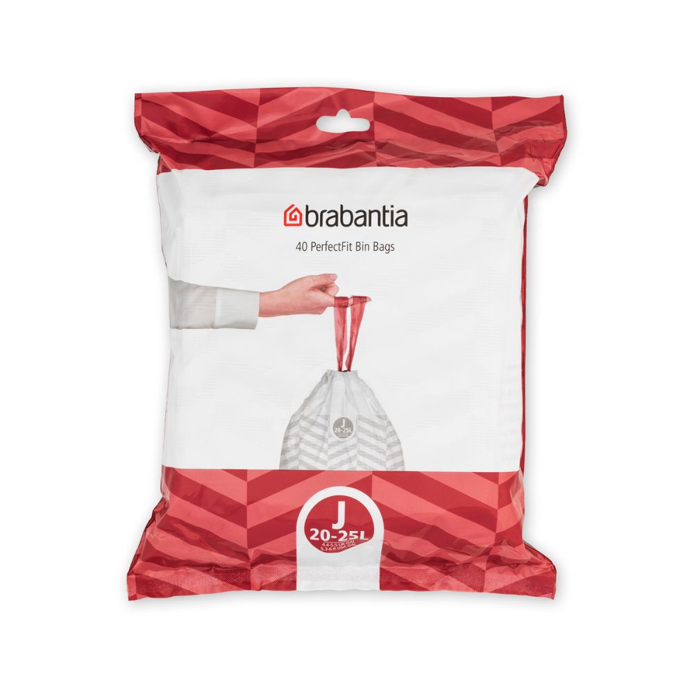 PerfectFit Bags, Code J, 20-25L, 40 Bags at Brabantia GH