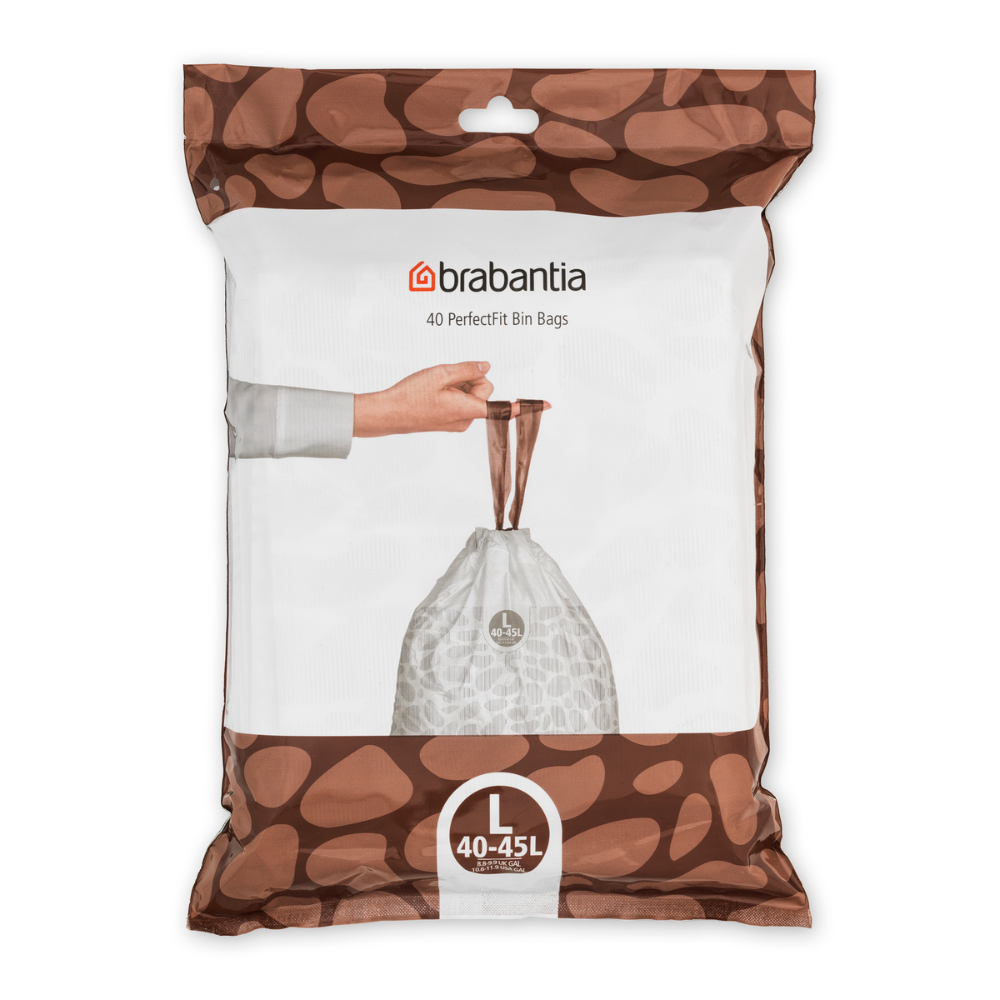 PerfectFit Bags, Code L, 40-45L, 40 Bags at Brabantia GH