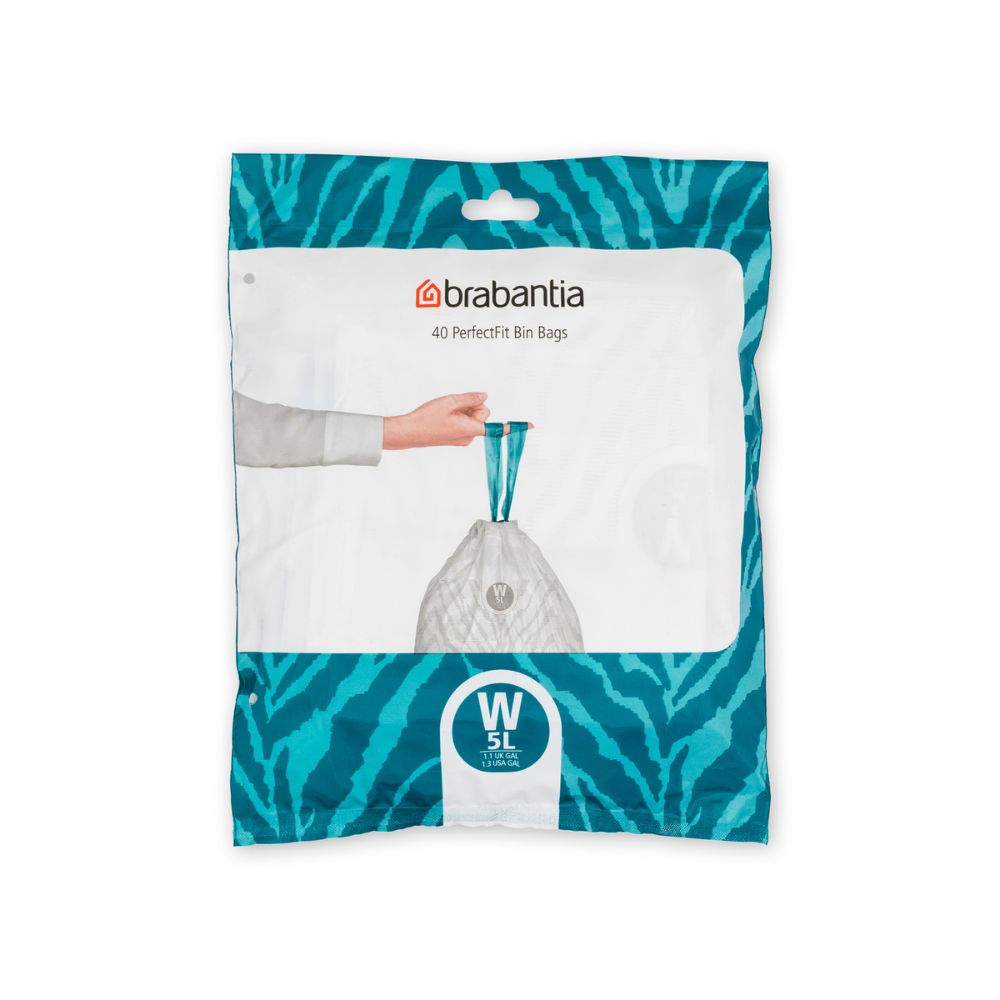 PerfectFit Bags, Code W, 5L, 40 Bags at Brabantia GH