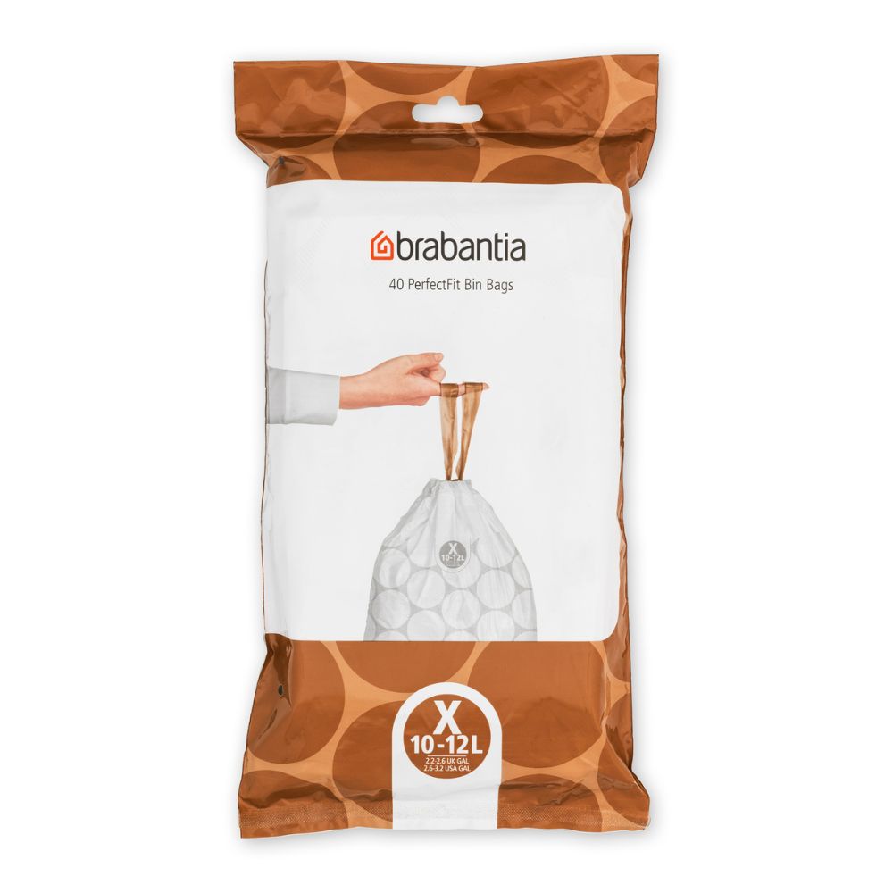 PerfectFit Bags, Code X, 10-12L, 40 Bags at Brabantia GH