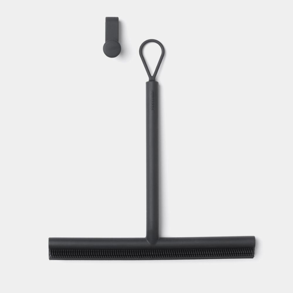 Shower Squeegee, ReNew, with door hook - Dark Grey at Brabantia GH 