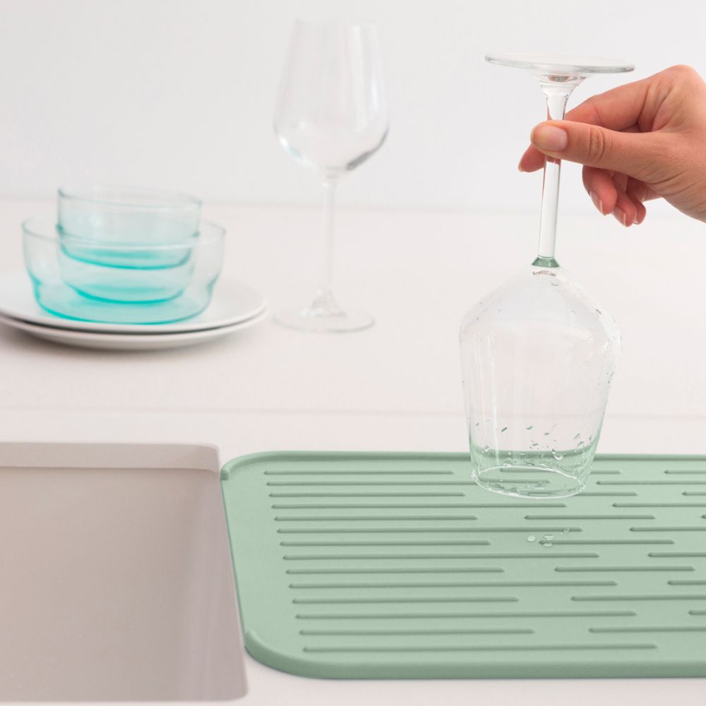 Silicone Dish Drying Mat, SinkSide - Jade Green at Brabantia GH