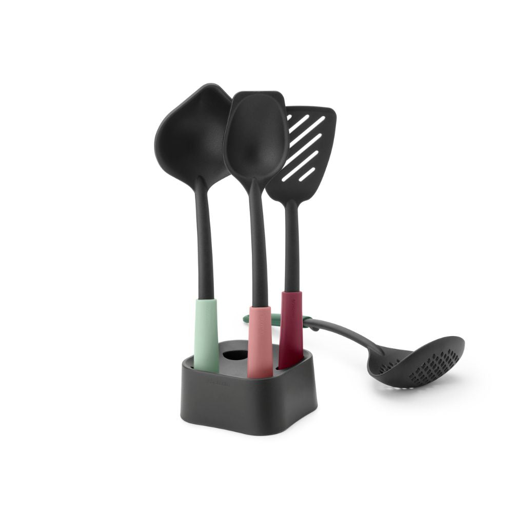 Tasty+ Kitchen Utensils Set plus Stand - Mixed at Brabantia GH