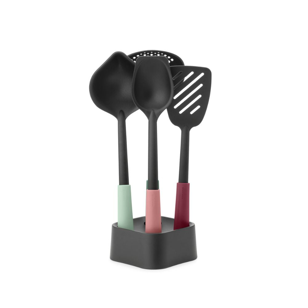 Tasty+ Kitchen Utensils Set plus Stand - Mixed at Brabantia GH
