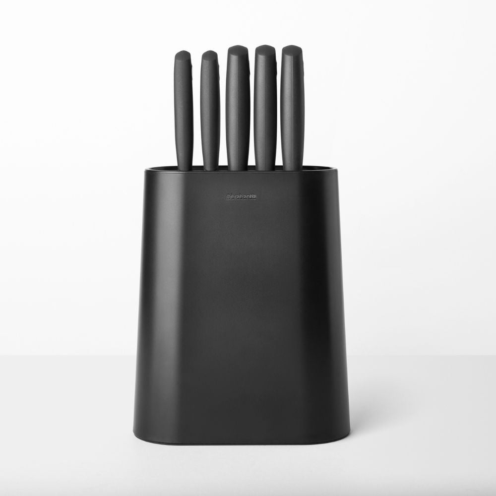 Tasty+ Knife Block plus Knives - Dark Grey at Brabantia GH