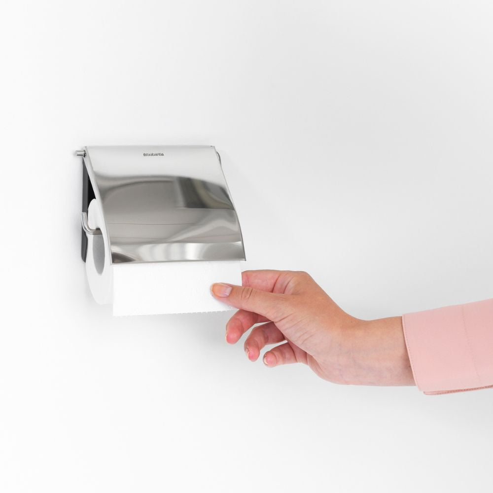 Toilet Accessory Set, ReNew, Set of 3 - Brilliant Steel at at Brabantia GH 