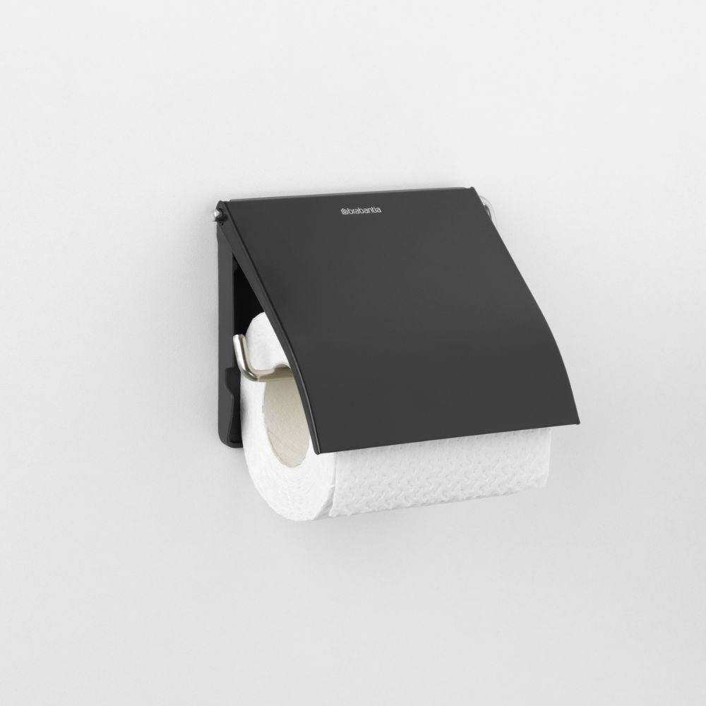 Toilet Accessory Set, ReNew, Set of 3 - Matt Black at Brabantia GH