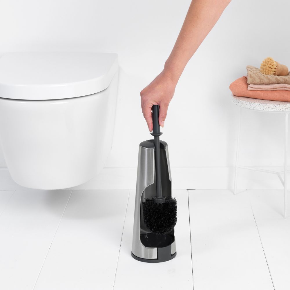 Toilet Brush and Holder, ReNew- Matt Steel at Brabantia GH 