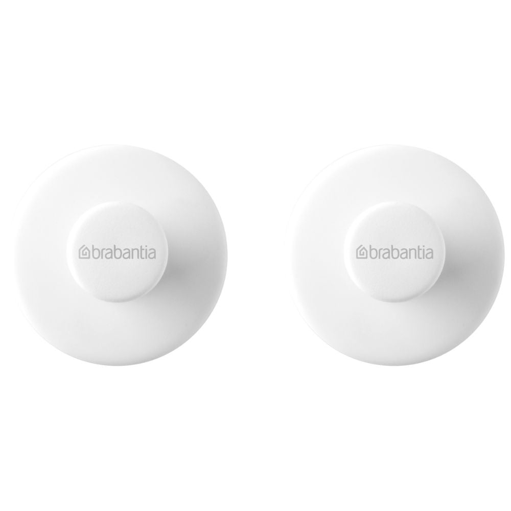 Towel Hooks, ReNew - Set of 2, screws and tape included - White at Brabantia GH 