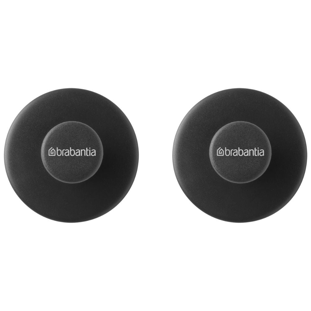 Towel Hooks, ReNew, Set of 2, screws and tape included - Dark Grey at Brabantia GH 