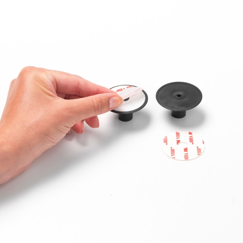 Towel Hooks, ReNew, Set of 2, screws and tape included - Dark Grey at Brabantia GH 